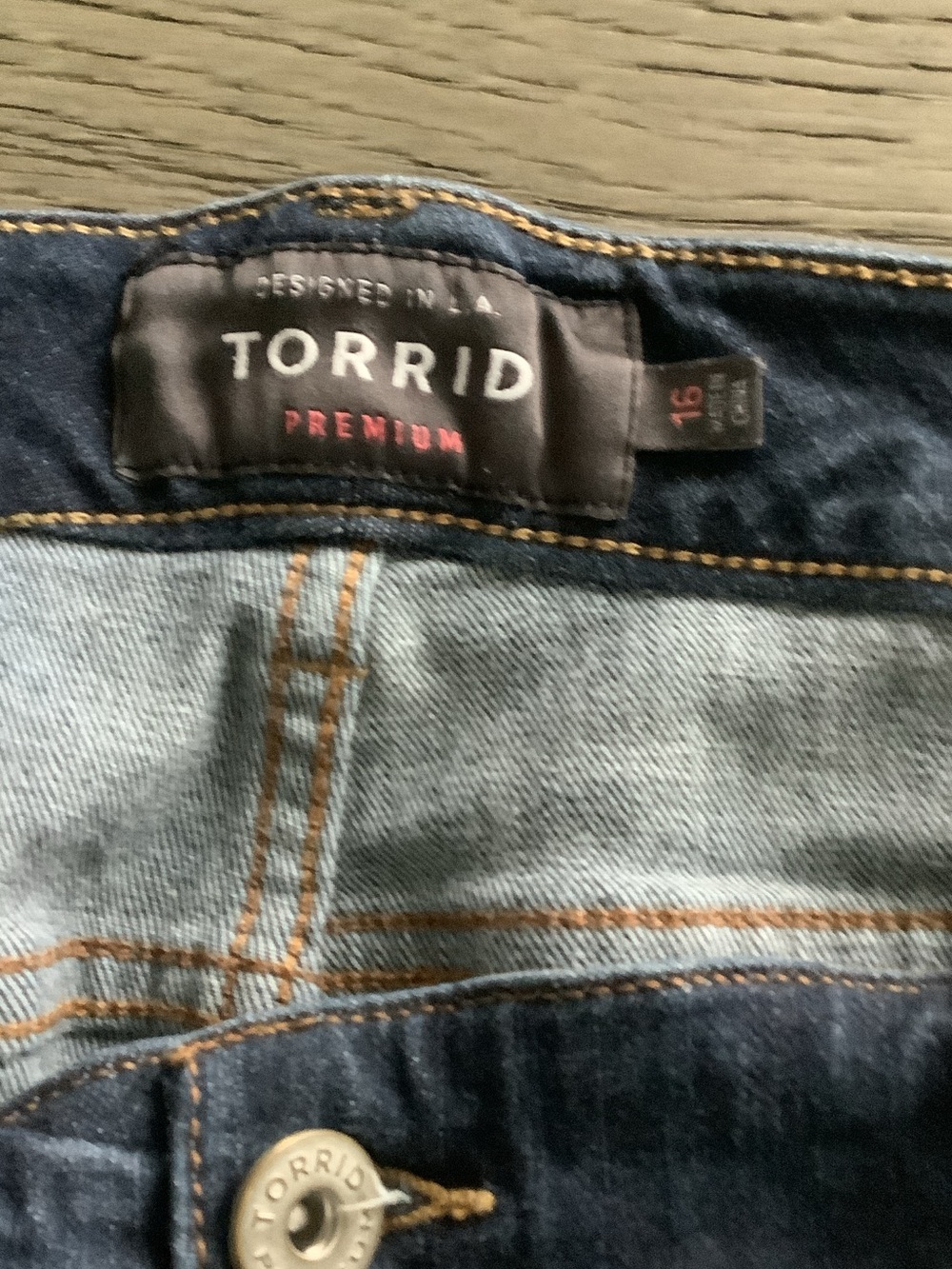 Torrid Premium Dark Wash Raw Hem Ankle Jeans Size 16